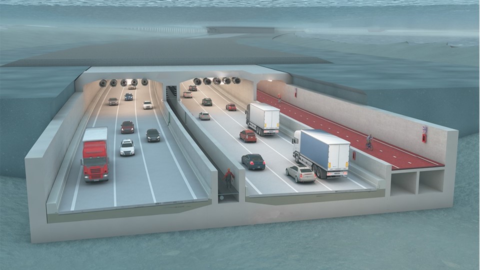 Figuur 3 Doorsnede Scheldetunnel (bron: DEME)