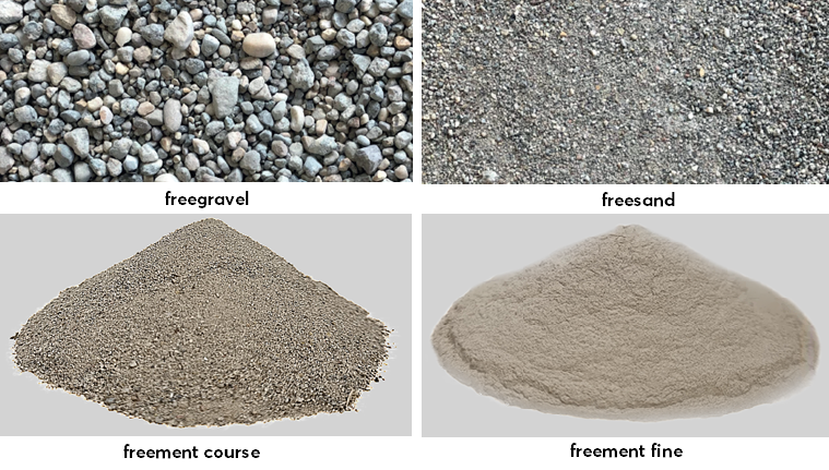 Foto 5 Freegravel, freesand, freement course en freement fine