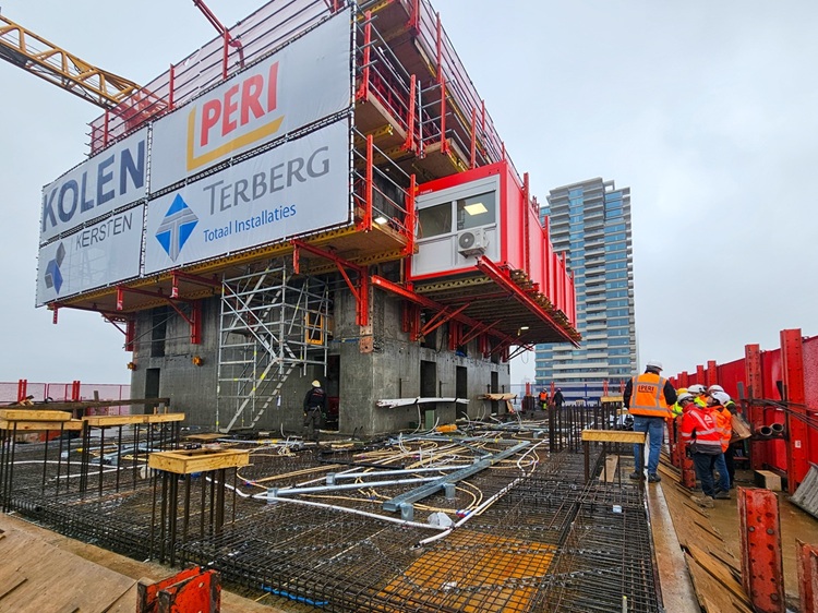 Figuur 7 Kernbekisting met ge&iuml;ntegreerde bouwketen