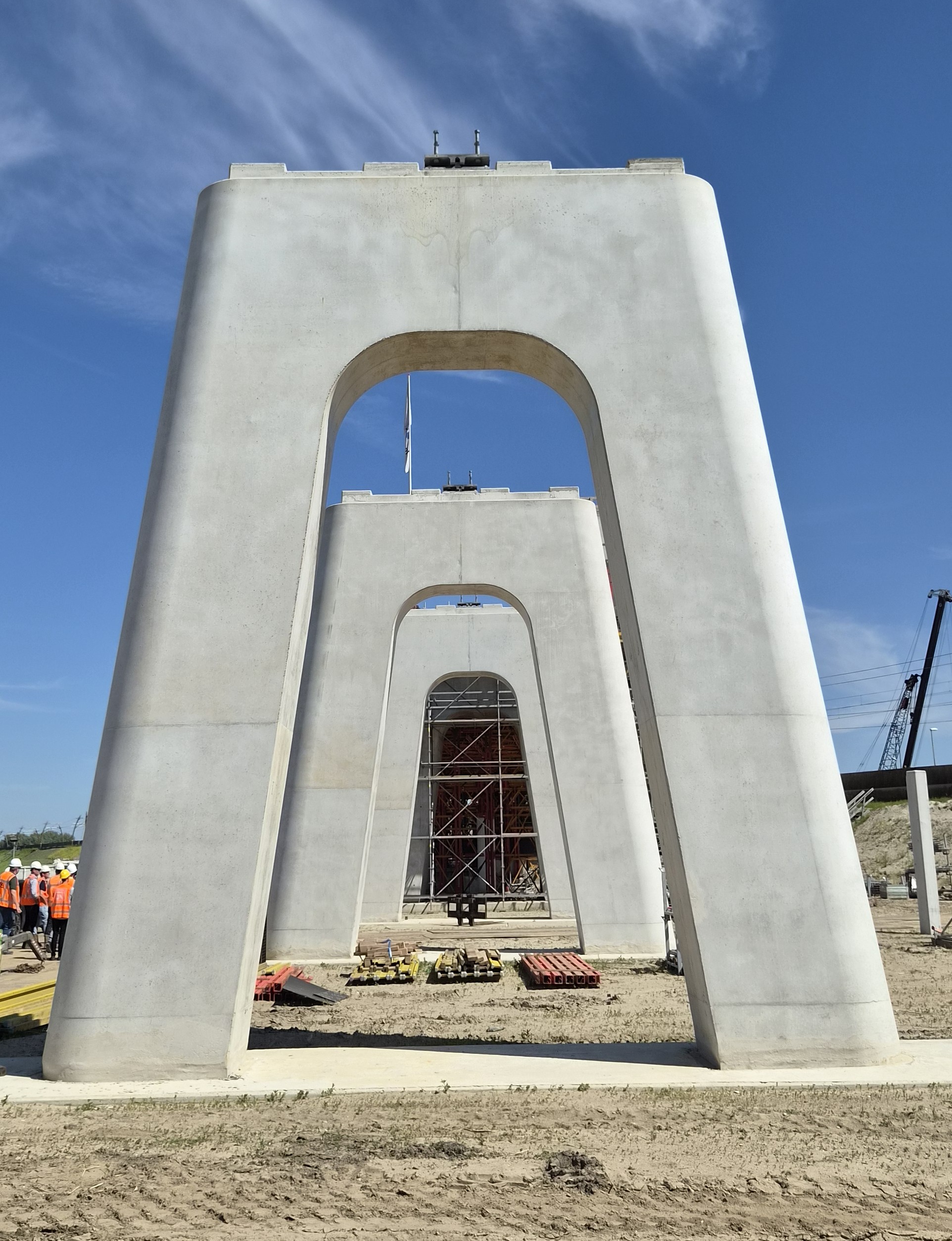 Schoonbeton speelde een belangrijke rol bij het project