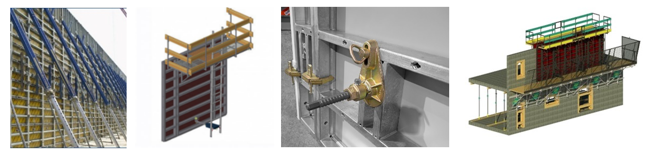 1.3.1 Voorbeelden van voorzieningen voor veiligheid/arbo (schoring, ladderopgang, centering en combinatie met eindgevelsteiger)